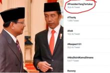 Warganet ramai-ramai lambungkan tagar #PresidenYangTertukar (foto/int)