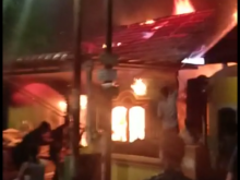 Rumah H Taufik Ludes dilalap sijago merah