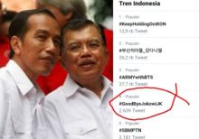 Tagar #GoodByeJokowiJK jadi trending topik di medsos (foto/int)