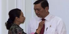 Rino Soemarno bersama Luhut Panjaitan saat di Istana negara