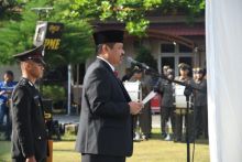 Bupati Bengkalis Amril Mukminin  menjadi Inspektur Upacara sempena Hari Ulang Tahun (HUT) Bhayangkara/hari