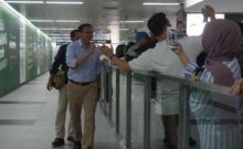 Ahok saat menjajal faslitas MRT di Jakarta, belum lama ini. Foto: int 