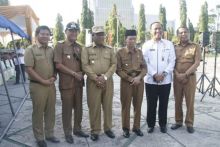 Foto bersama usai apel siaga bencana karhutla/lin