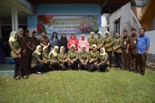 Jajaran Kejaksaan Pekanbaru foto bersama Purnaja Kejaksaan 