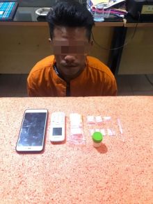 Persangka yang diamankan aparat kepolisian/rgo