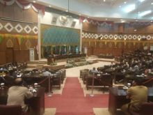 Suasana sidang paripurna DPRD Riau 