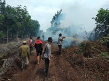 Tim gabungan masih terus berupaya melakukan upaya pemadaman/hari
