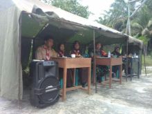 Babinsa Koramil 08/Tandun Jadi Juri Lomba PBB Gerakan Pramuka Ujung Batu (foto/int)