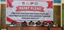 Komisi Pemilihan Umum (KPU) Kabupaten Pelalawan menetapkan 35 anggota DPRD Pelalawan hasil Pemilu 2019/ardi