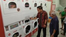 Pembukaan outlet The Daily Wash Laundromat di Jalan Mutiara, Pekanbaru