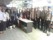 Pelaksanaan tes urine di PN Bengkalis baru-baru ini/hari