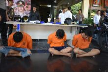Tiga pelaku spesialis perampok minimarket diringkus polisi. Foto. Istmewa