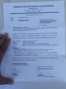 Lingkar Aktivis Peduli Lingkungan Provinsi Riau, akan menggelar aksi demonstrasi ke Kantor Asian Agri /ardi