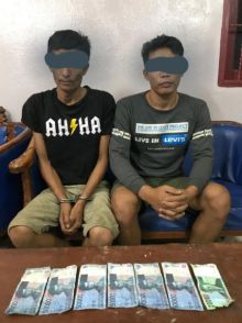 Dua pelaku pengedar uangb palsu diringkus polisi/hari
