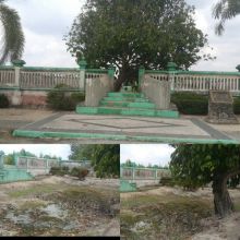 Salah satu situs bersejarah dari masa kerajaan Siak, yaitu Kolam Hijau yang letaknya di pinggir Sungai Siak./lin