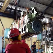 Perbaikan mesin PLN di Bengkalis/hari