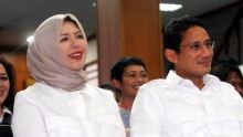 Nur Asia dan suaminya Sandiaga Uno. Foto: int 