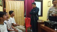 Polisi melakukan pemeriksaan terhadap tiga pemuda di Inhu/azi