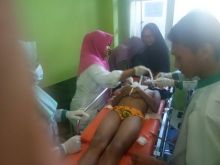 Fajar Maulana (11)  tenggelam di Sungai Cenaku/azi