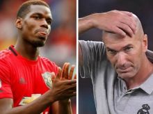 Zinedine Zidane dipercaya tidak akan menyerah rekrut Paul Pogba dari Manchester United ke Real Madrid (foto/int)