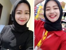 Karyawan cantik alfamart viral dan banyak followers instagram (foto/int)