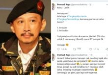 Abu Janda kembali menuliskan cuitan terbaru setelah tagar #TangkapAbuJanda jadi trending topik (foto/int)