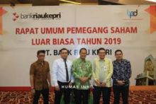Wakil Buoati Inhil menghadiri  Rapat Umum Pemegang Saham Luar Biasa (RUPSLB) Bank Riau Kepri/rgo