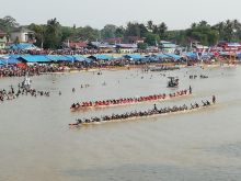 Dua jalur yang bertarung di  Tepian Narosa Teluk Kuantan pada hari kedua Jumat 23 Agustus 2019/ist