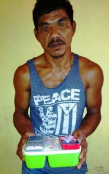 Tersangka sabu diamnkan Polisi/azi