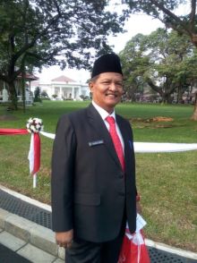 Kepala SMK N 1 Dian Dini, Hadiri Undangan ke Istana Perayaan Agustus kemarin./zal