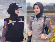 Polwan Nazahah yang cantik buat netizen terpesona (foto/int)