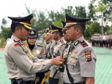 serah terima jabatan (sertijab),Jumat (30/08/2019). di Mapolres Siak/lin