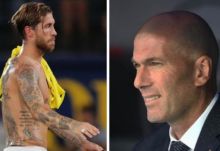 Pelatih Real Madrid Zinedine Zidane tak ambil pusing blunder Sergio Ramos (foto/int)