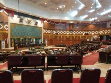 Suasana sidang Paripurna DPRD Riau 