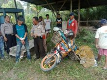 Pelaku pencuri mesin press diamankan bersama barang bukti/hari