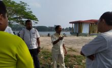 Plt Kabag Kesra Setdakab Inhu, Risdiantoro melakukan pengecekan lokasi Musabaqah Tilawatil Quran (MTQ)/azi