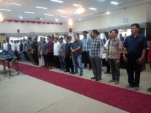 Anggota DPRD Indragiri Hulu (Inhu) terpilih periode 2019-2024 mengikuti acara gladi bersih/azi