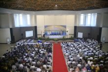 Bupati Siak Alfedri membuka secara resmi rapat Koordinasi Pejabat Pemerintah Daerah Kabupaten Siak tahun 2019/lin