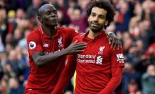 Sadio Mane dan M Salah. 