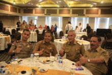 Sekda T. S. Hamzah saat menghadiri rapat persiapan kegiatan Istighosah Kebangsaan/lin