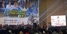 Suasana Grand Opening Tour de Siak 2019 yang digelar Rabu 18 September 2019 tadi malam. Foto: lin 
