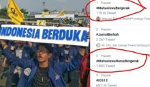 Tagar mahasiswa harus bergerak jadi trending topik di twitter (foto/int)