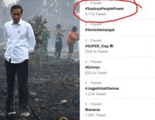 Netizen ramai-ramai lambungkan tagar #saatnyapeoplepower (foto/int)