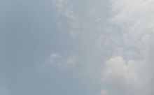 Langit biru mulai terlihat di Pangkalan Kerinci, Pelalawan (foto/ardi)