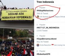 Netizen ramai-ramai lambungkan tagar #HidupMahasiswa (foto/int)