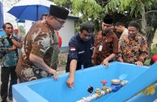 Pemerintah Kabupaten (Pemkab) Siak menerima bantuan berupa tiga sumur bor (foto/lin)