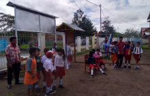 Kondisi salah satu sekolah di Wamena, pada Senin (6/10/2019) setelah tragedi rusuh bebeberapa waktu lalu. Foto: int 