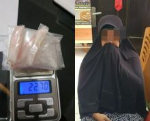 Foto. Tersangka dan barang bukti (Ist)