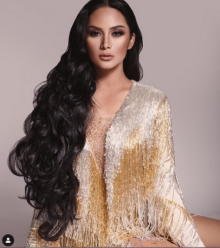 Penampilan Krisdayanti yang sempat disangka netizen sebagai Kim Kardashian. Foto: int/inst