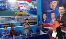 Putra sulung Bupati Pelalawan, Budi Artiful ikut penjaringan Partai Demokrat (foto/ardi)